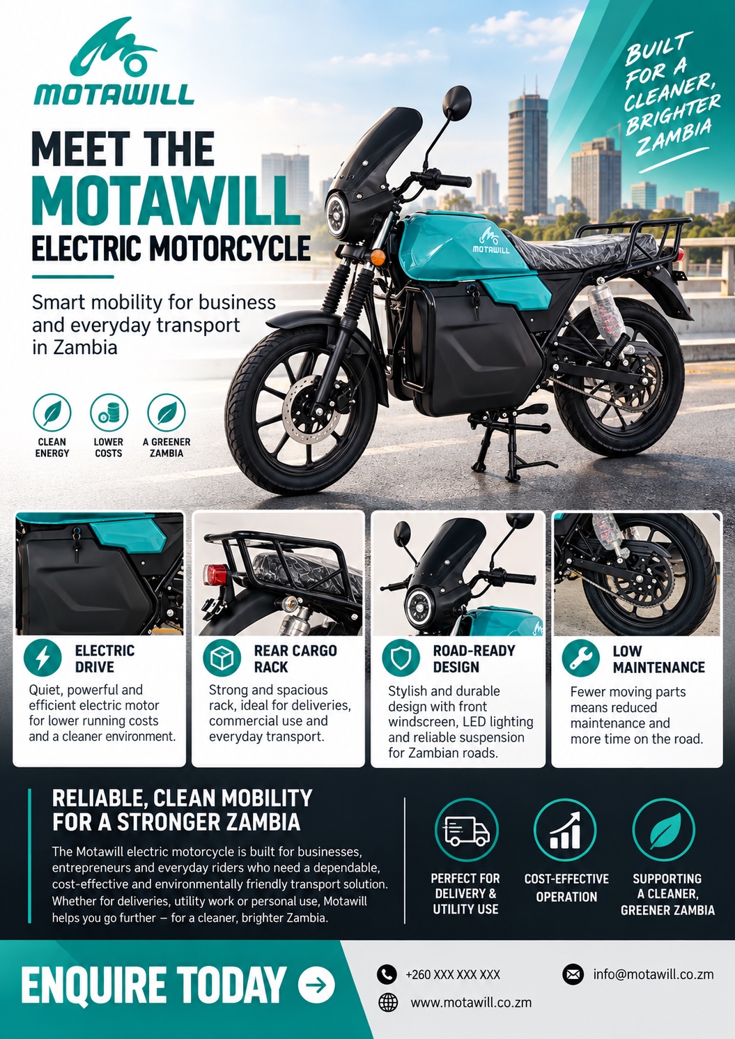 Meet the Motawill electric motorcycle
